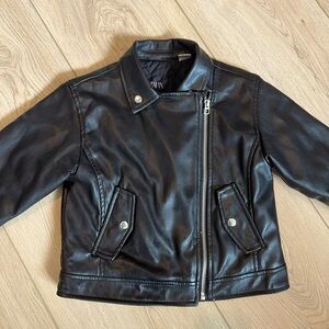 Zara Faux Leather Biker Jacket size 4/5